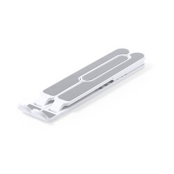 Support Bureau Ergonomique Personnalisé pas cher Halom Couleurs : argenté impression haute définition
