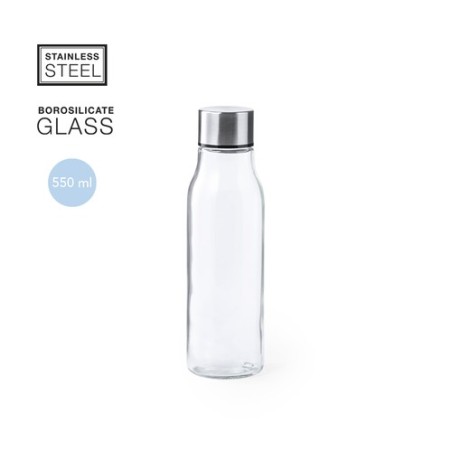 Gourde Réutilisable Personnalisée en Verre - Bidon Krobus pas cher Matières : acier inoxydable