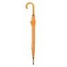 Parapluie Éco-responsable avec Poignée en Bois - CUMULI Matières : bois Couleurs : orange goodies entreprise design