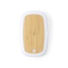 Stérilisateur UV Éco-responsable et Chargeur sans Fil Personnalisé - Strey Matières : bambou Couleurs : blanc