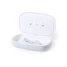 Stérilisateur UV Éco-responsable et Chargeur sans Fil Personnalisé - Strey Matières : bambou Couleurs : blanc marquage laser ult