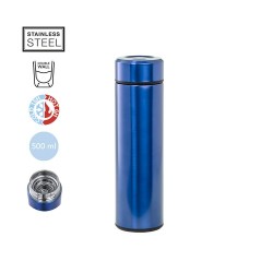 Bouteille Isotherme Personnalisée Éco-responsable Thermo Plusek Matières : acier inoxydable Couleurs : rouge 2