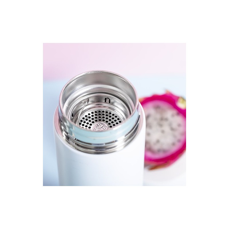 Bouteille Isotherme Personnalisée Éco-responsable Thermo Plusek Matières : acier inoxydable Couleurs : rouge personnalisation su