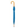 Parapluie Éco-responsable avec Poignée en Bois - CUMULI Matières : bois Couleurs : bleu royal personnalisation rapide en France