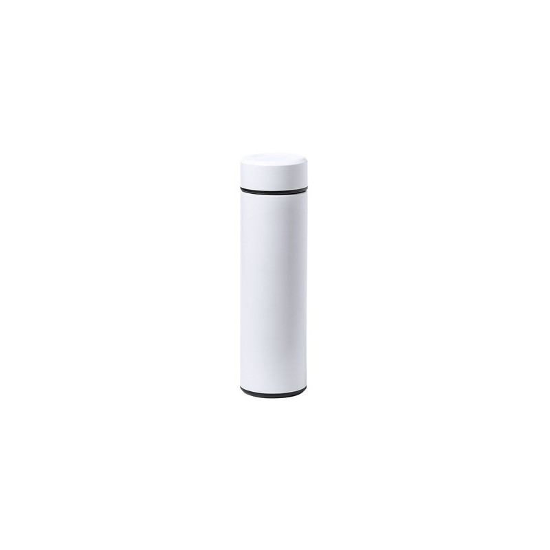 Bouteille Isotherme Personnalisée Éco-responsable Thermo Plusek Matières : acier inoxydable Couleurs : rouge marquage couleur éc