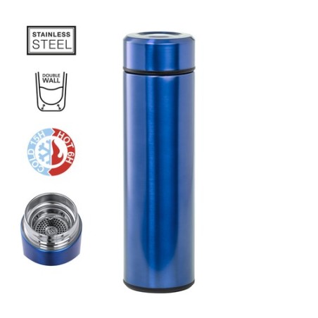 Bouteille Isotherme Personnalisée Éco-responsable Thermo Plusek Matières : acier inoxydable Couleurs : rouge objet promo petit b