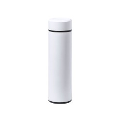 Bouteille Isotherme Personnalisée Éco-responsable Thermo Plusek Matières : acier inoxydable Couleurs : noir personnalisation sur