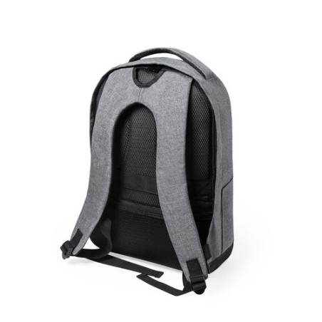 Sac à Dos Antivol Pratique Éco-responsable Personnalisé Bulman Couleurs : gris Matières : polyester recyclé