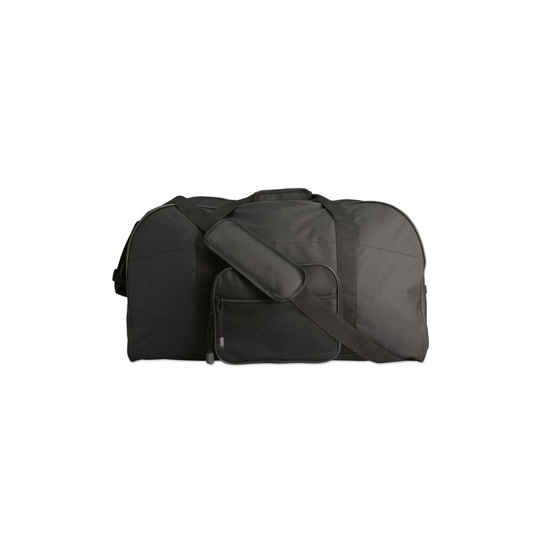 Sac de sport personnalisable avec poche avant - TERRA Matières : PET Couleurs : noir personnalisable avec votre logo