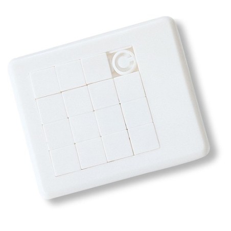 Taquin en plastique original personnalisé - Cadeau d'entreprise DIVER Matières : polystyrène (PS) Couleurs : blanc