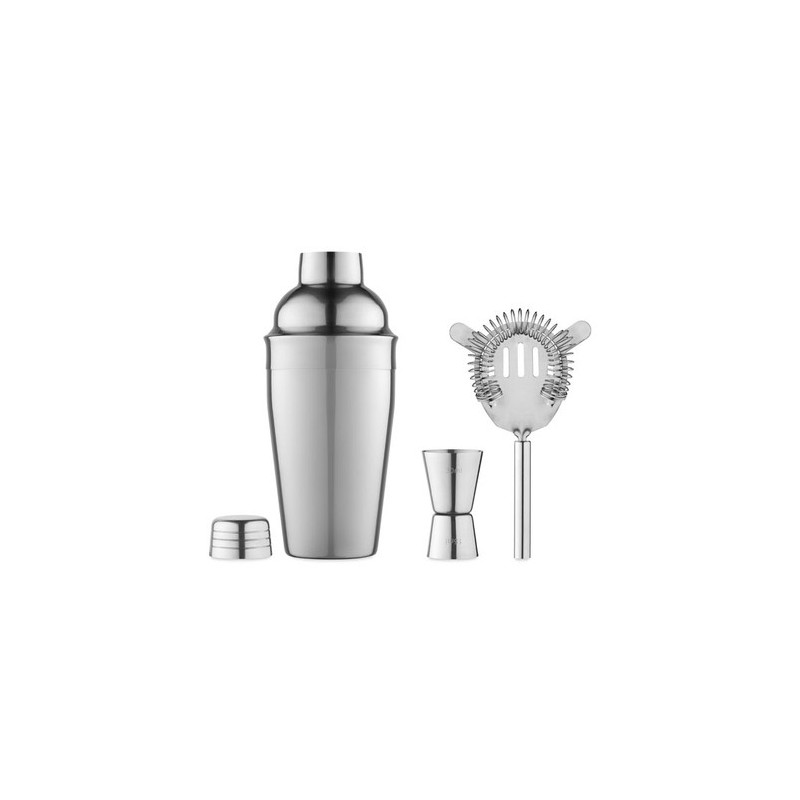 Set à cocktail de luxe personnalisée avec accessoires de bar - FIZZ Matières : acier inoxydable Couleurs : argenté brillant