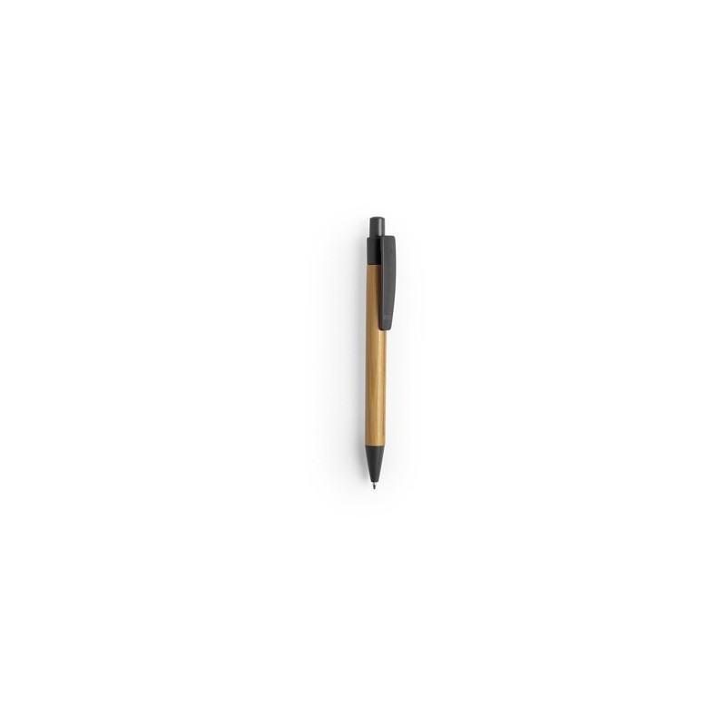 Stylo Éco-responsable Personnalisable Sydor Matières : bambou Couleurs : noir