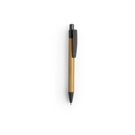 Stylo Éco-responsable Personnalisable Sydor Matières : bambou Couleurs : noir
