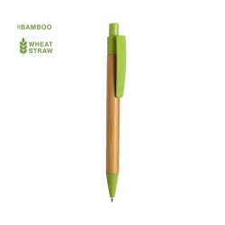 Stylo Éco-responsable Personnalisable Sydor Matières : bambou Couleurs : noir 2