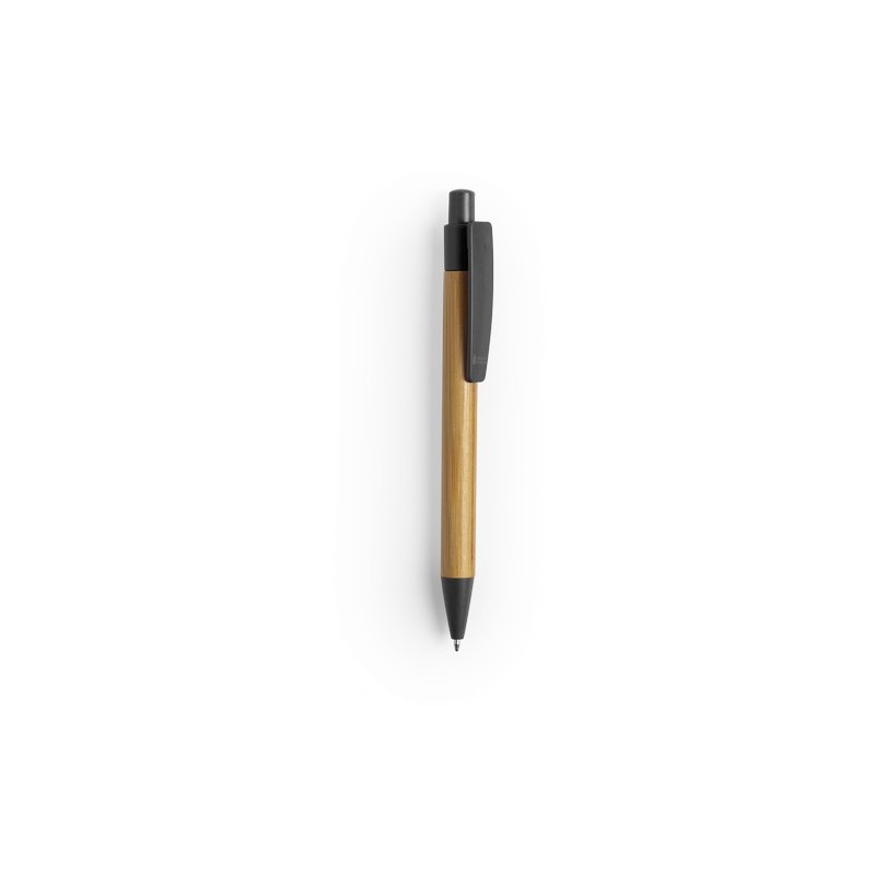 Stylo Éco-responsable Personnalisable Sydor Matières : bambou Couleurs : noir goodies entreprise design