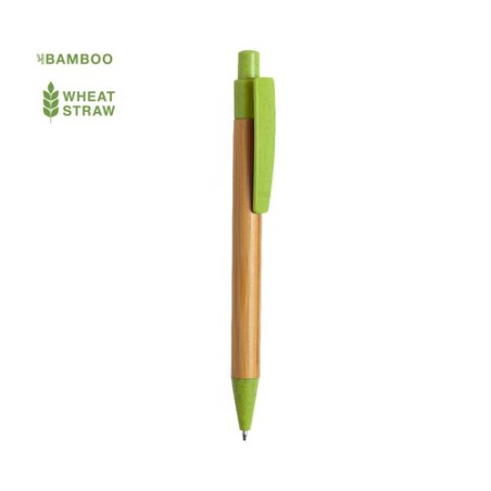 Stylo Éco-responsable Personnalisable Sydor Matières : bambou Couleurs : rouge objet promotionnel éco-responsable