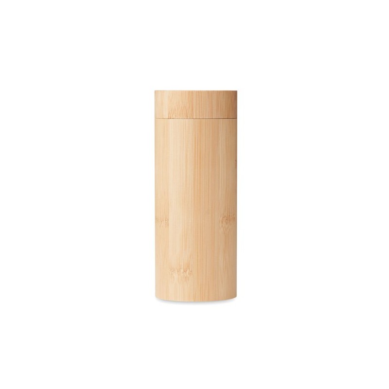 Lunettes de soleil personnalisées en bambou avec étui WANAKA Matières : bambou Couleurs : bois impression haute définition