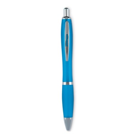 Stylo à bille personnalisé pour entreprise - RIOCOLOUR Matières : ABS Couleurs : turquoise livraison express 24h 48h