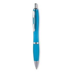 Stylo à bille personnalisé pour entreprise - RIOCOLOUR Matières : ABS Couleurs : turquoise personnalisation rapide en France