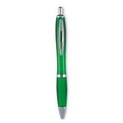 Stylo à bille personnalisé pour entreprise - RIOCOLOUR Matières : ABS Couleurs : vert transparent impression haute définition