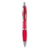 Stylo à bille personnalisé pour entreprise - RIOCOLOUR Matières : ABS Couleurs : rouge transparent accessoire événementiel uniqu