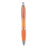 Stylo à bille personnalisé pour entreprise - RIOCOLOUR Matières : ABS Couleurs : orange transparent cadeau entreprise pas cher