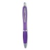 Stylo à bille personnalisé pour entreprise - RIOCOLOUR Matières : ABS Couleurs : violet transparent personnalisable avec votre l