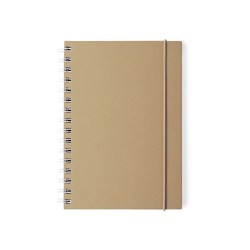 Cahier Personnalisable Éco-responsable Zubar Matières : carton recyclé Couleurs : blanc
