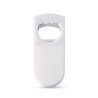 Décapsuleur et reboucheur personnalisé en acier inoxydable - BLABBY Matières : polystyrène (PS) Couleurs : blanc personnalisable