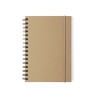 Cahier Personnalisable Éco-responsable Zubar Matières : carton recyclé Couleurs : vert impression logo haute qualité