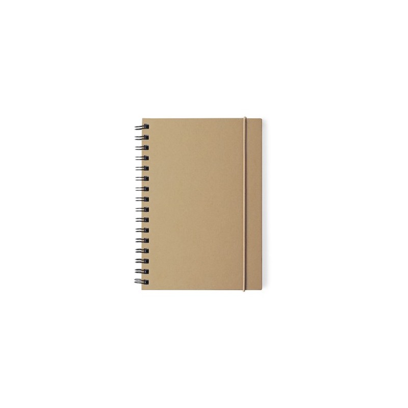 Cahier Personnalisable Éco-responsable Zubar Matières : carton recyclé Couleurs : noir cadeau entreprise pas cher