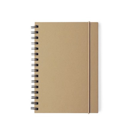 Cahier Personnalisable Éco-responsable Zubar Matières : carton recyclé Couleurs : noir cadeau entreprise pas cher