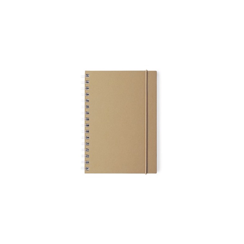 Cahier Personnalisable Éco-responsable Zubar Matières : carton recyclé Couleurs : noir personnalisation rapide en France