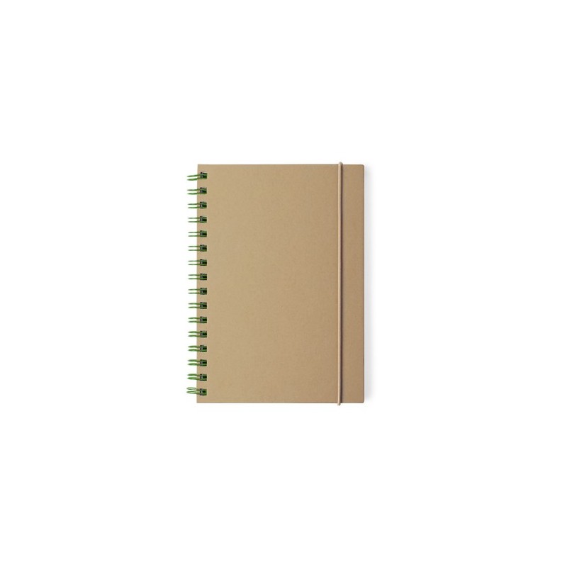 Cahier Personnalisable Éco-responsable Zubar Matières : carton recyclé Couleurs : noir objet publicitaire robuste