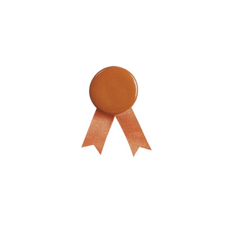 Pin's personnalisé  Ruban Solidario - Épingle originale Couleurs : noir personnalisable avec votre logo