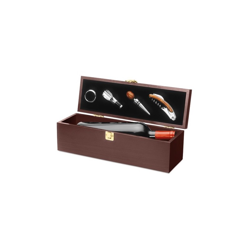 Coffret à vin en bois élégant personnalisé pas cher - COSTIERES Matières : MDF Couleurs : bois