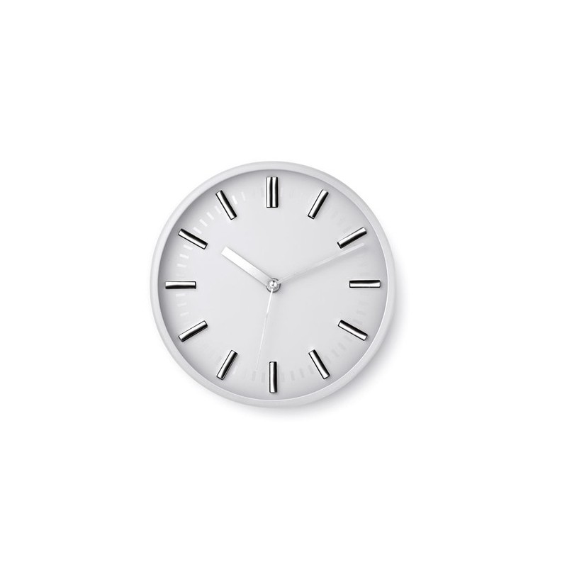 Horloge murale personnalisée pas cher pour bureau - COSY Matières : polystyrène (PS) Couleurs : blanc
