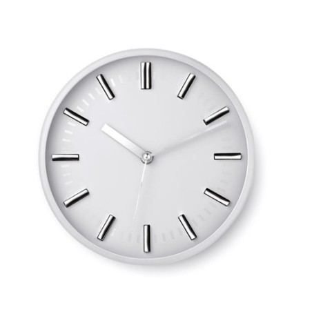 Horloge murale personnalisée pas cher pour bureau - COSY Matières : polystyrène (PS) Couleurs : blanc