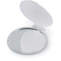 Miroir de poche personnalisé beauté et bien-être pas cher - MIRATE Matières : verre Couleurs : blanc transparent