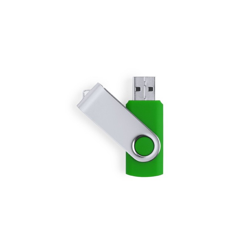 Clé USB 32GB Personnalisée Éco-responsable pour vos Données Yemil Couleurs : fuchsia marquage couleur éclatante