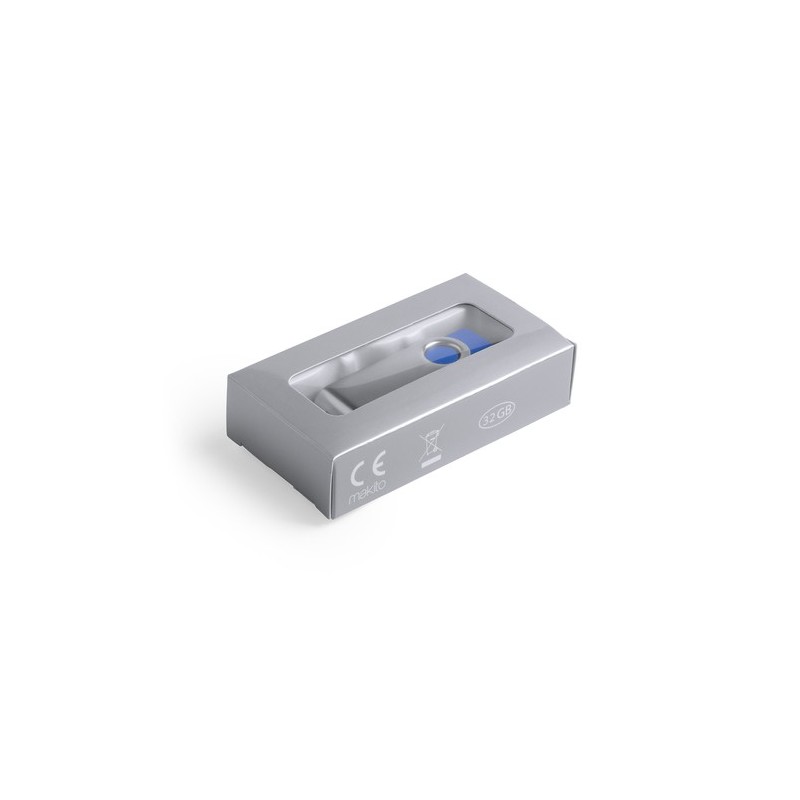 Clé USB 32GB Personnalisée Éco-responsable pour vos Données Yemil Couleurs : bleu objet promo petit budget