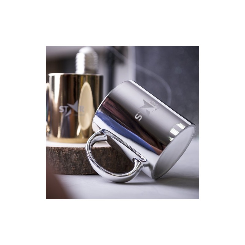 Tasse en Céramique Personnalisable Renkur Matières : céramique Couleurs : doré marquage laser ultra précis