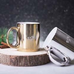 Tasse en Céramique Personnalisable Renkur Matières : céramique Couleurs : doré cadeau collaborateur premium
