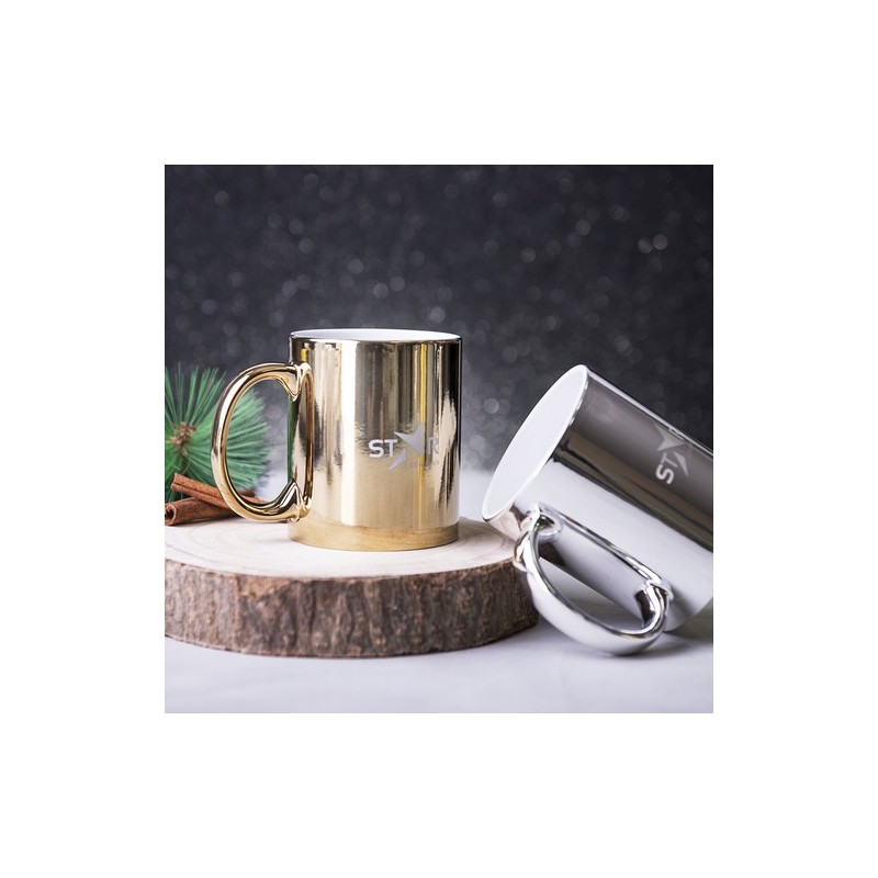 Tasse en Céramique Personnalisable Renkur Matières : céramique Couleurs : doré cadeau collaborateur premium