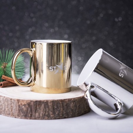 Tasse en Céramique Personnalisable Renkur Matières : céramique Couleurs : doré cadeau collaborateur premium