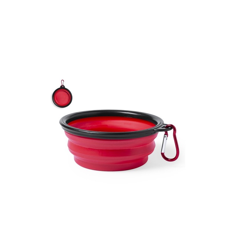 Bol Incassable Pliable Personnalisé pour Animaux à Prix Abordable Baloyn Couleurs : rouge Matières : TPR objet publicitaire robu