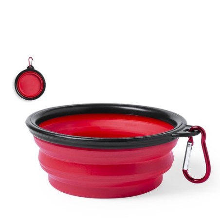 Bol Incassable Pliable Personnalisé pour Animaux à Prix Abordable Baloyn Couleurs : rouge Matières : TPR objet publicitaire robu