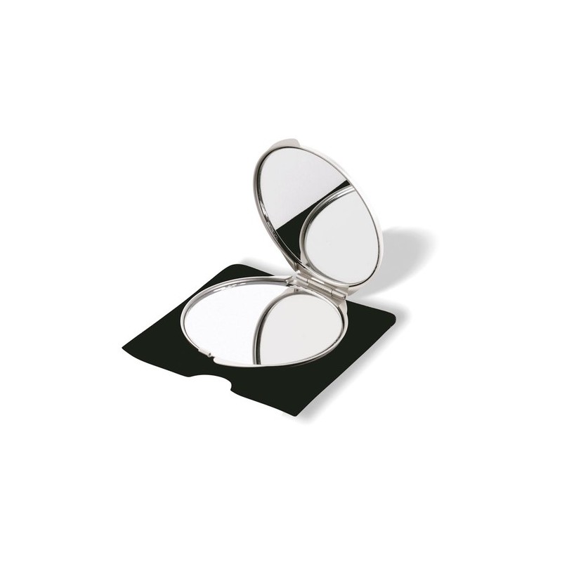 Miroir double en aluminium personnalisé pratique et pas cher - SORAIA Matières : verre Couleurs : argenté mat