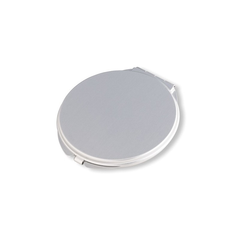 Miroir double en aluminium personnalisé pratique et pas cher - SORAIA Matières : verre Couleurs : argenté mat personnalisable av