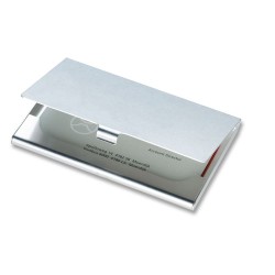 Etui en aluminium élégant et pratique pour cartes de visite personnalisé - EPSOM Matières : aluminium Couleurs : argenté brillan